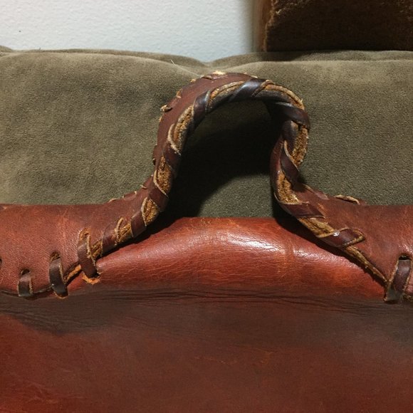 VINTAGE LARGE LEATHER TOTE BAGS - Picture 4 of 7